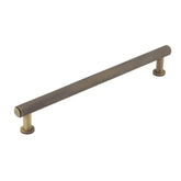 Burlington Piccadilly Knurled Cabinet Handles 224mm Antique Brass - Burlington Range